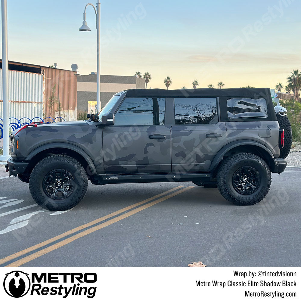 ford bronco camo wrap