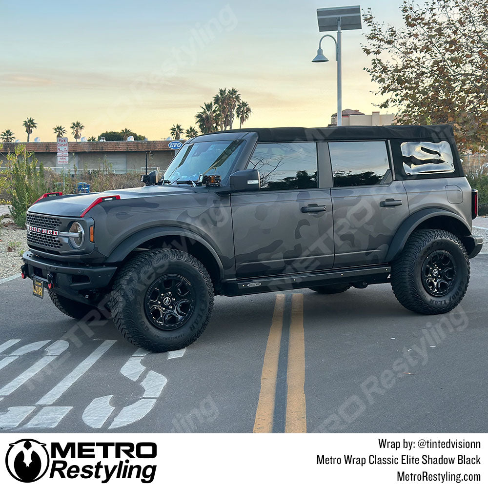 shadow black camo wrap