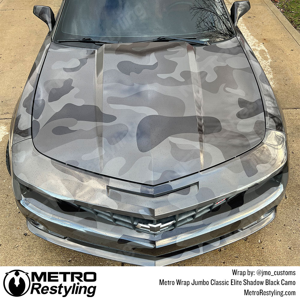 black camo camero wrap