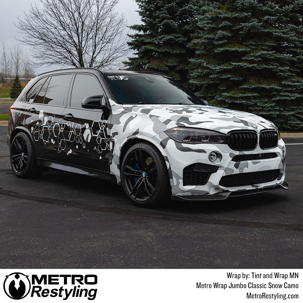 classic snow bmw wrap