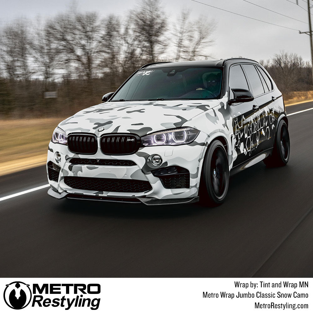 snow bmw camo wrap