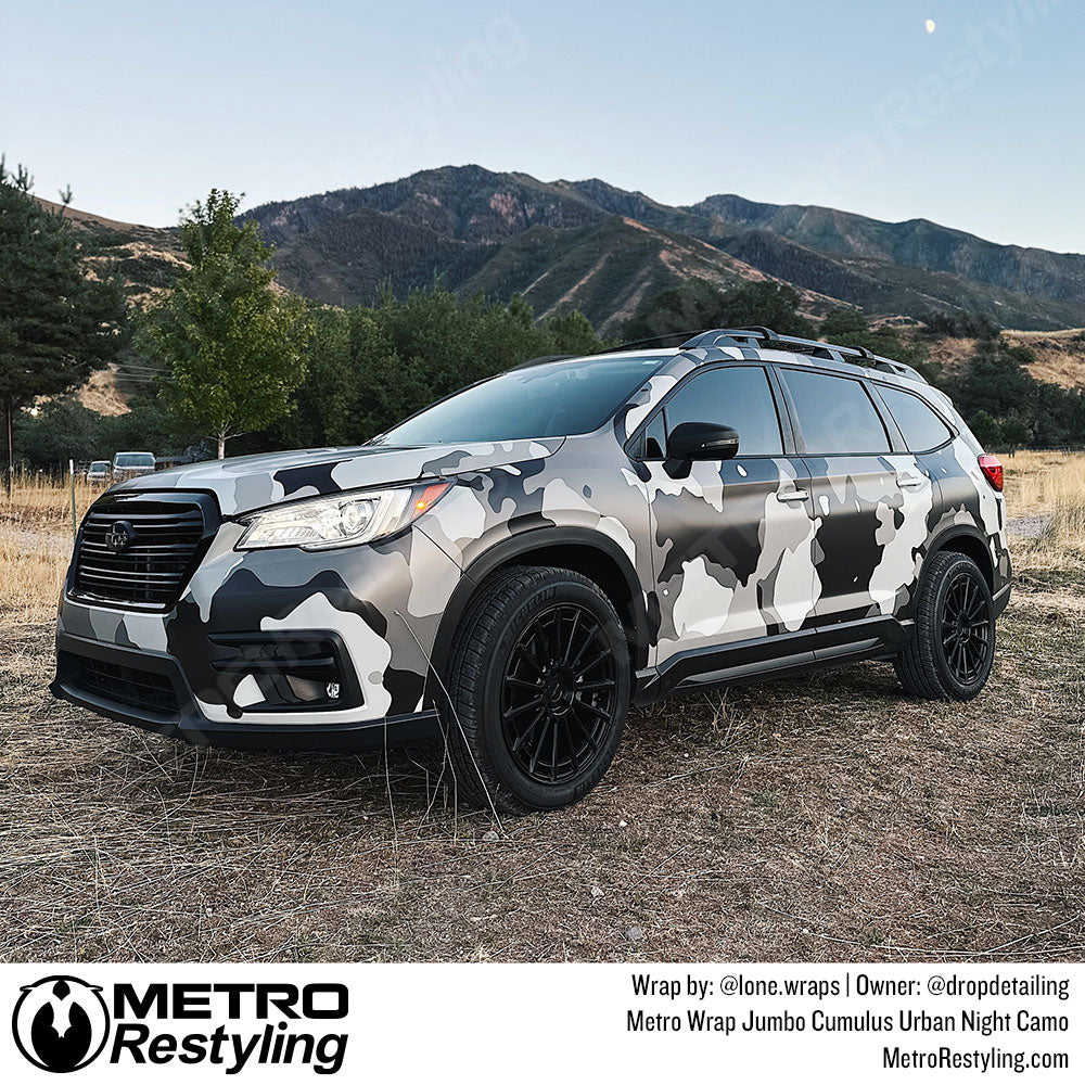 black and white camo wrap