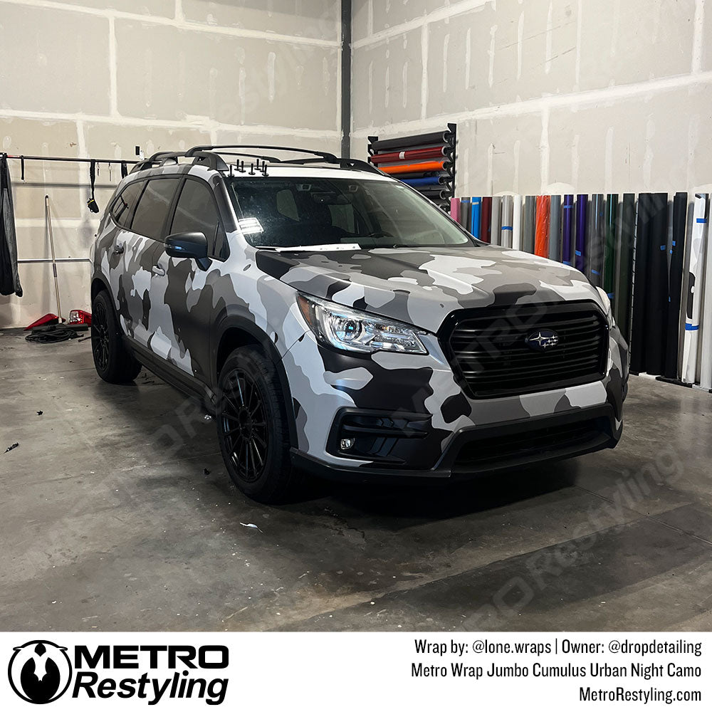 black and white camo wrap