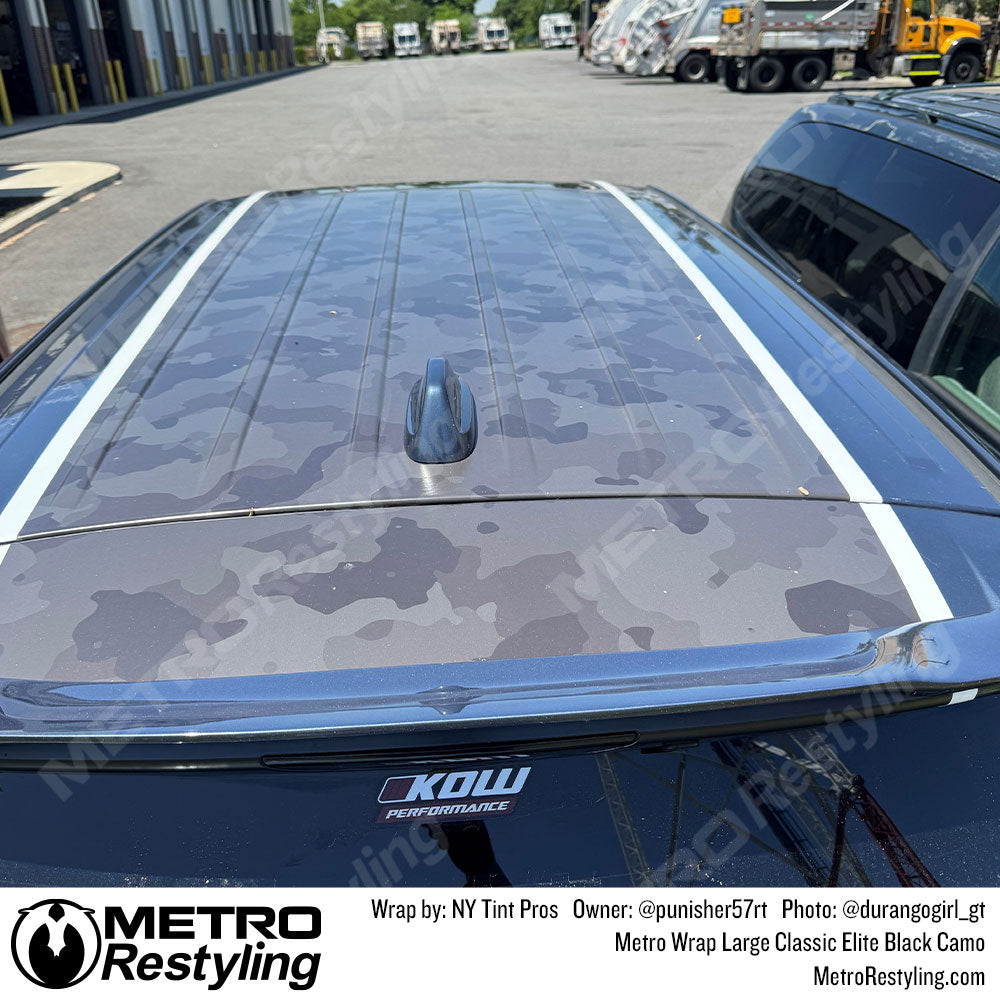 black roof camo wrap