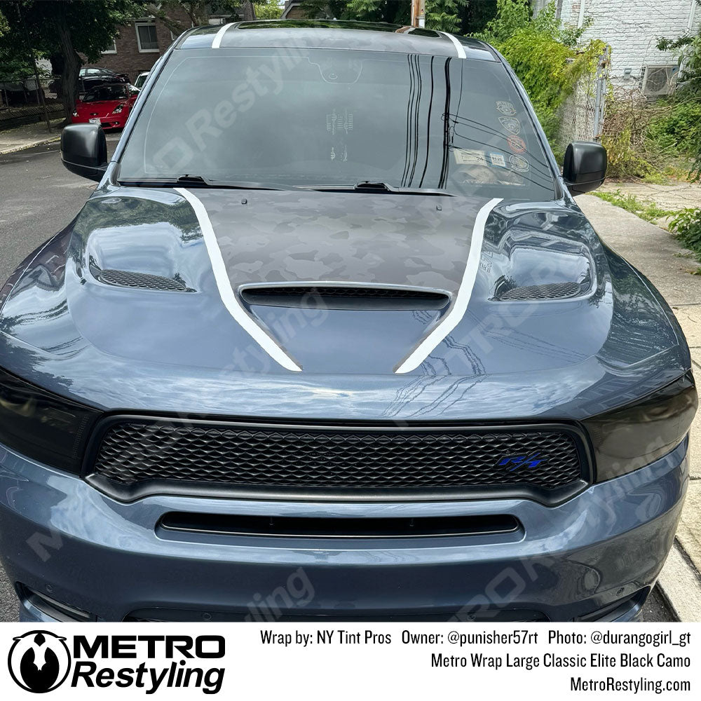 black camo hood wrap