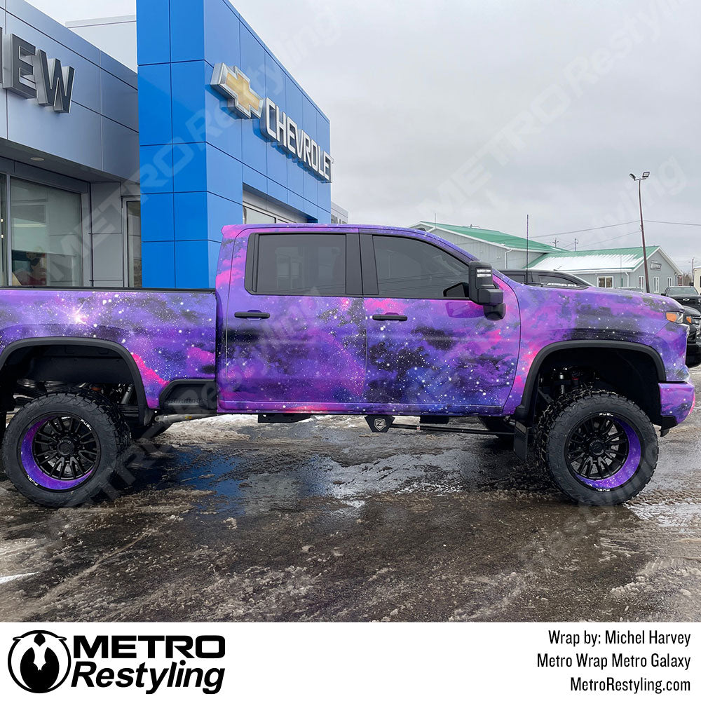 truck galaxy vinyl wrap