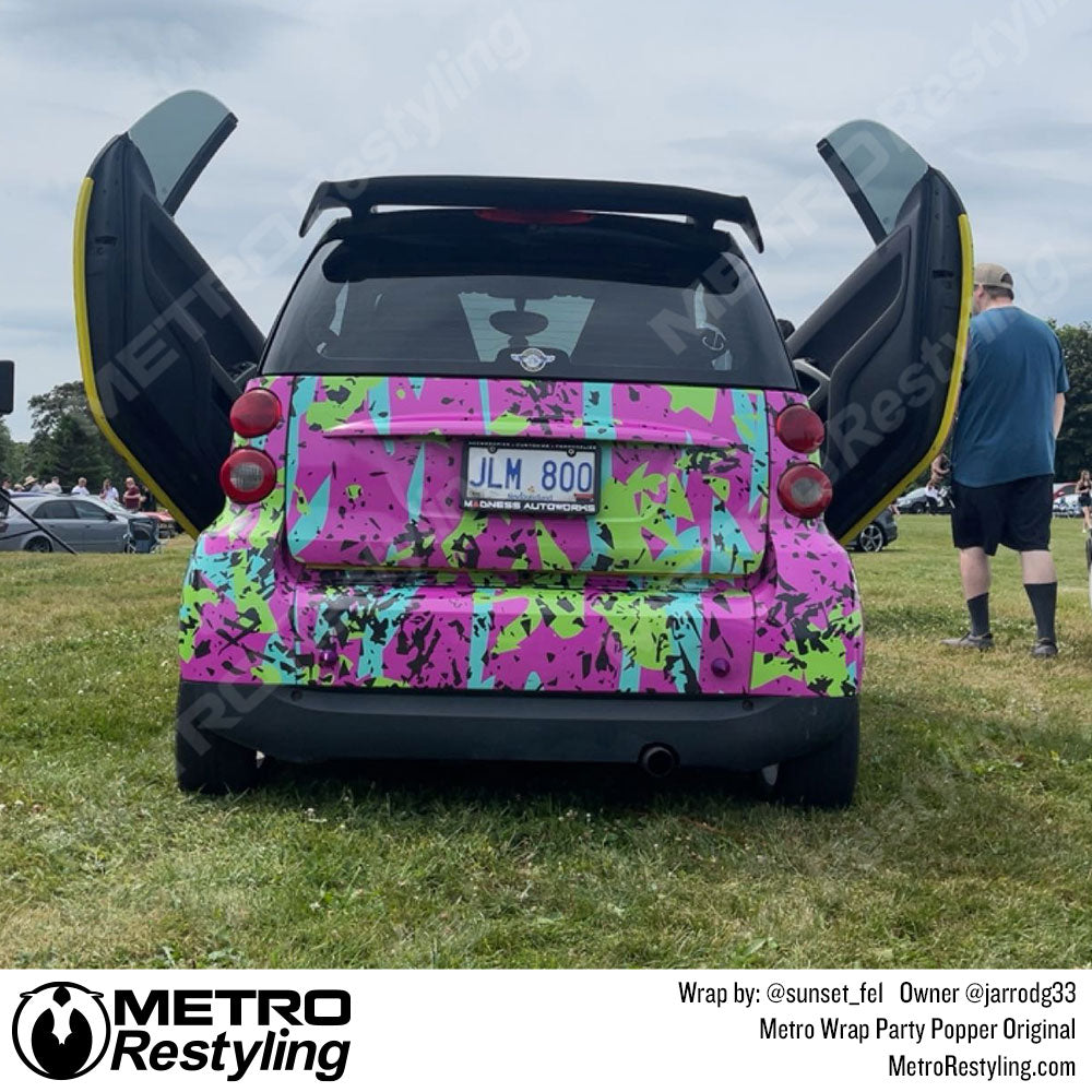 Smart party popper wrap