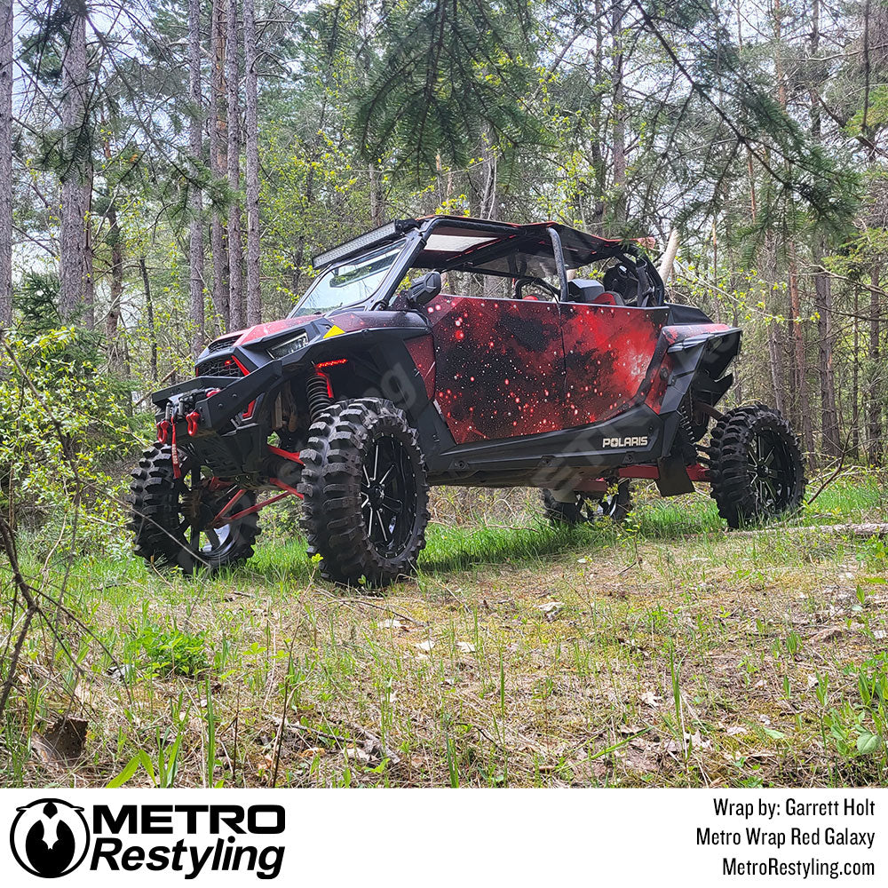 Metro Wrap Red Galaxy ATV