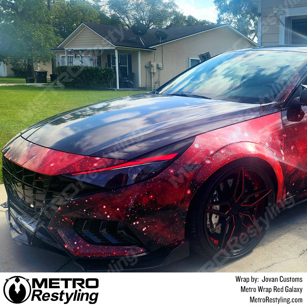 Metro Wrap Red Galaxy Vinyl Hyundai