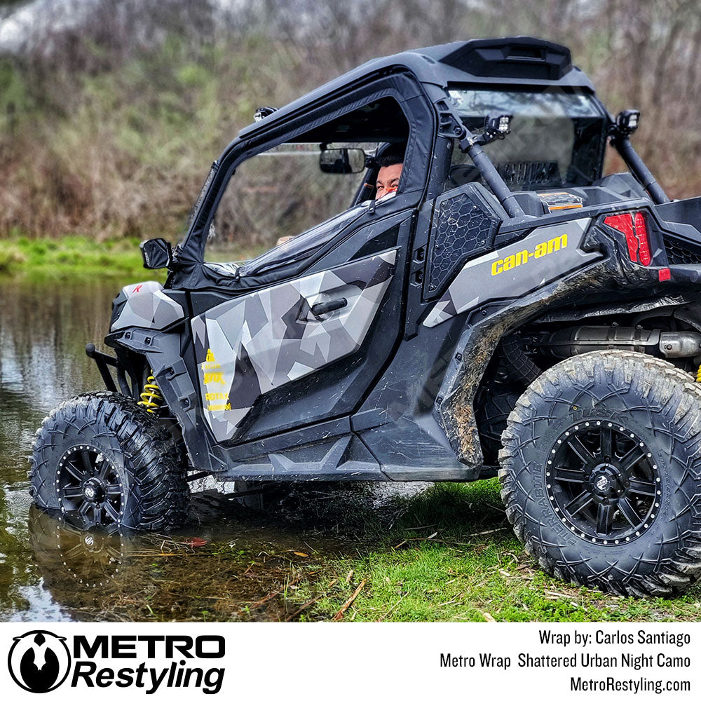 shattered urban night camo wrap