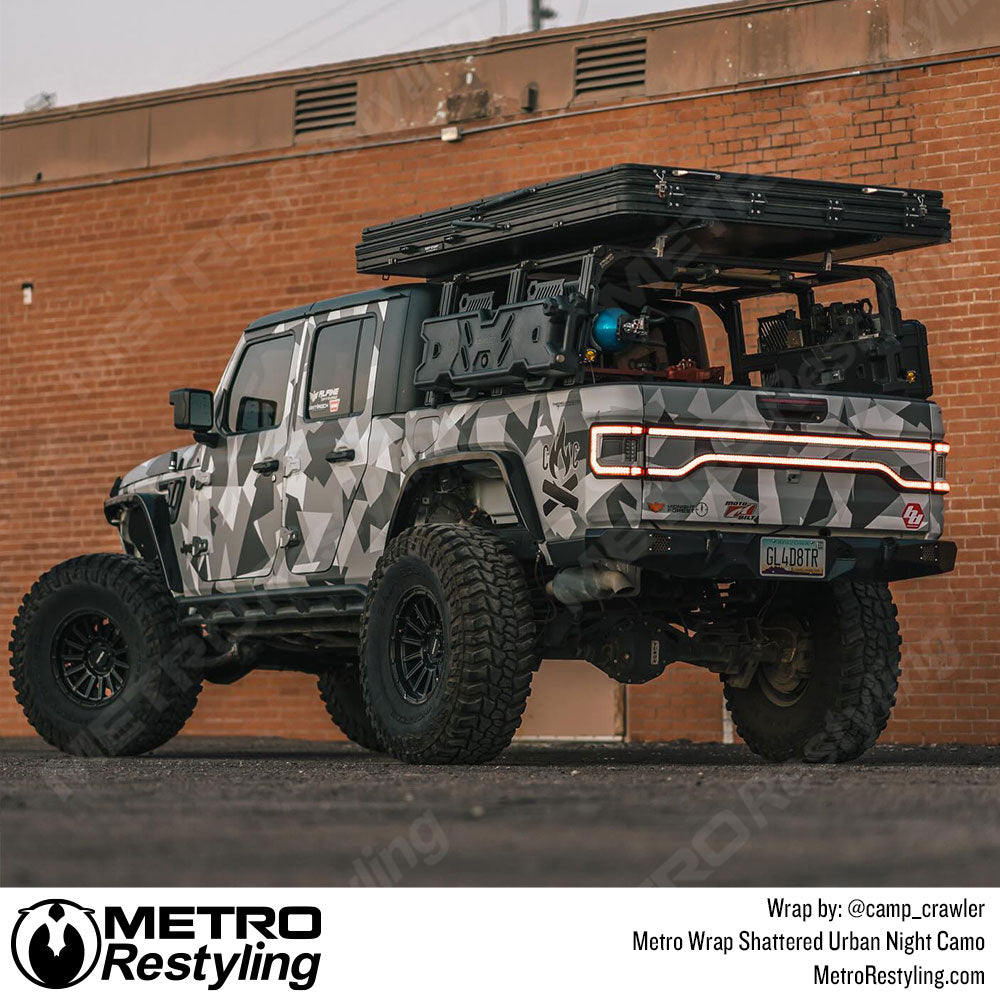 shattered camo jeep gladiator wrap