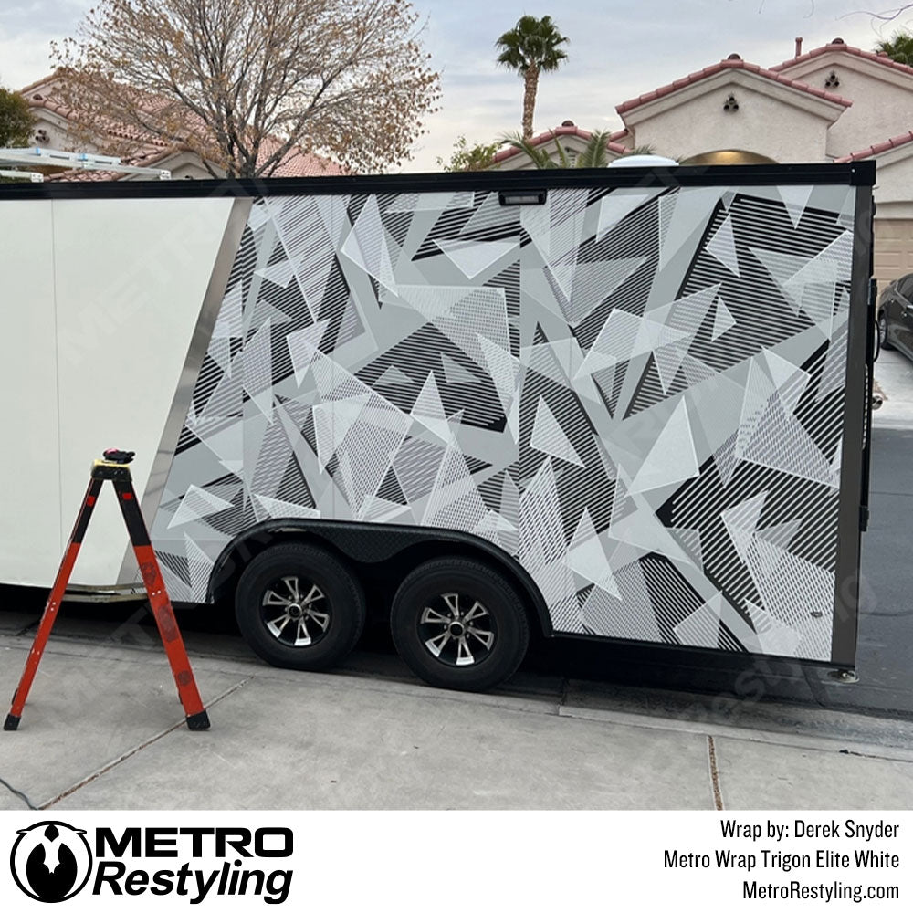 trigon white trailer wrap