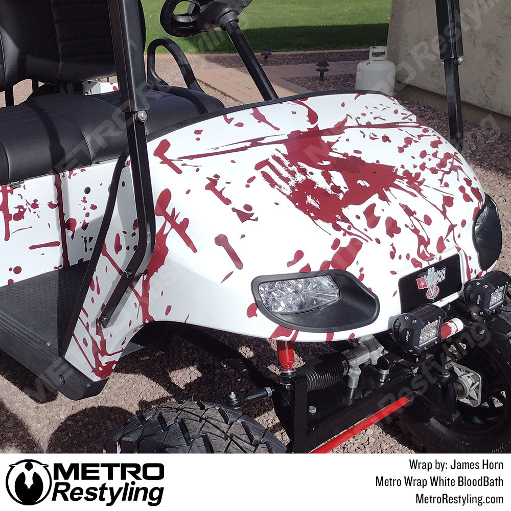 white golf car bloodbath