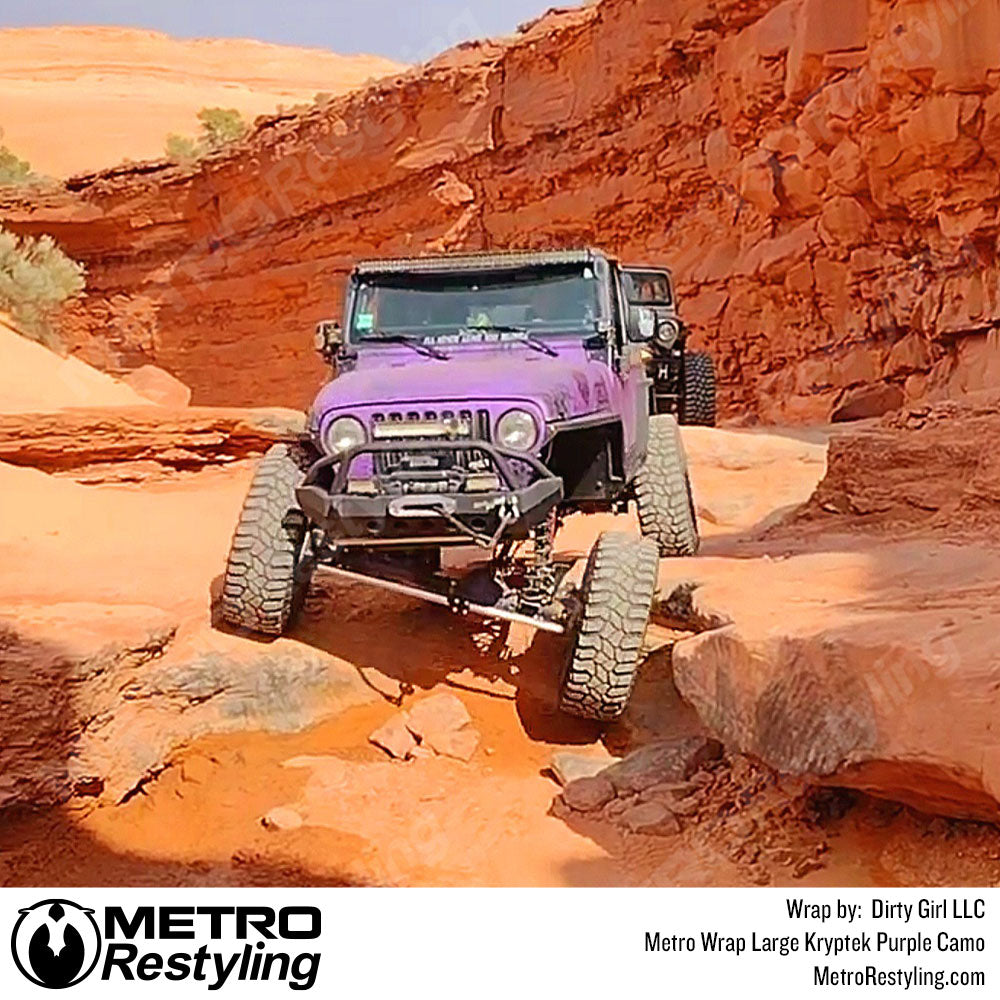 Jeep Kryptek Amethyst Camouflage Vinyl Wrap