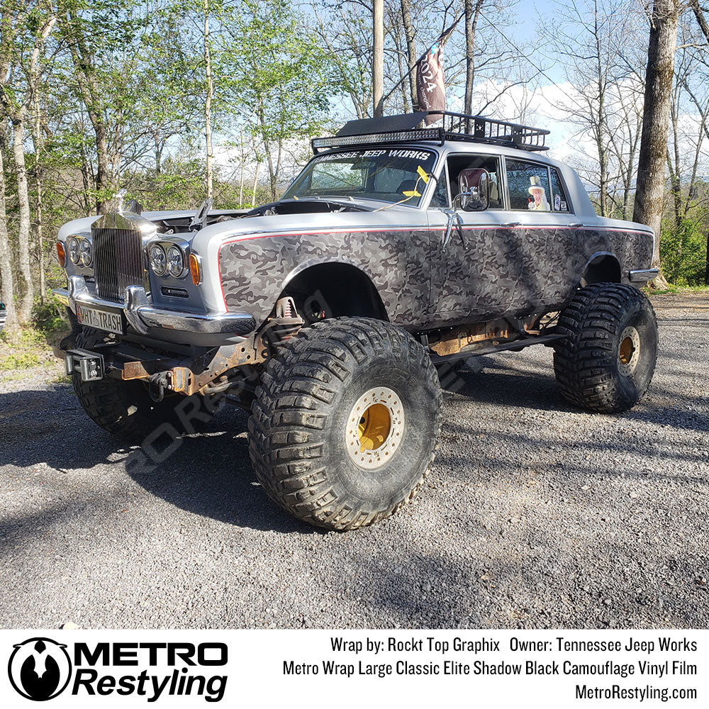 metro wrap large shadow black rolls royce