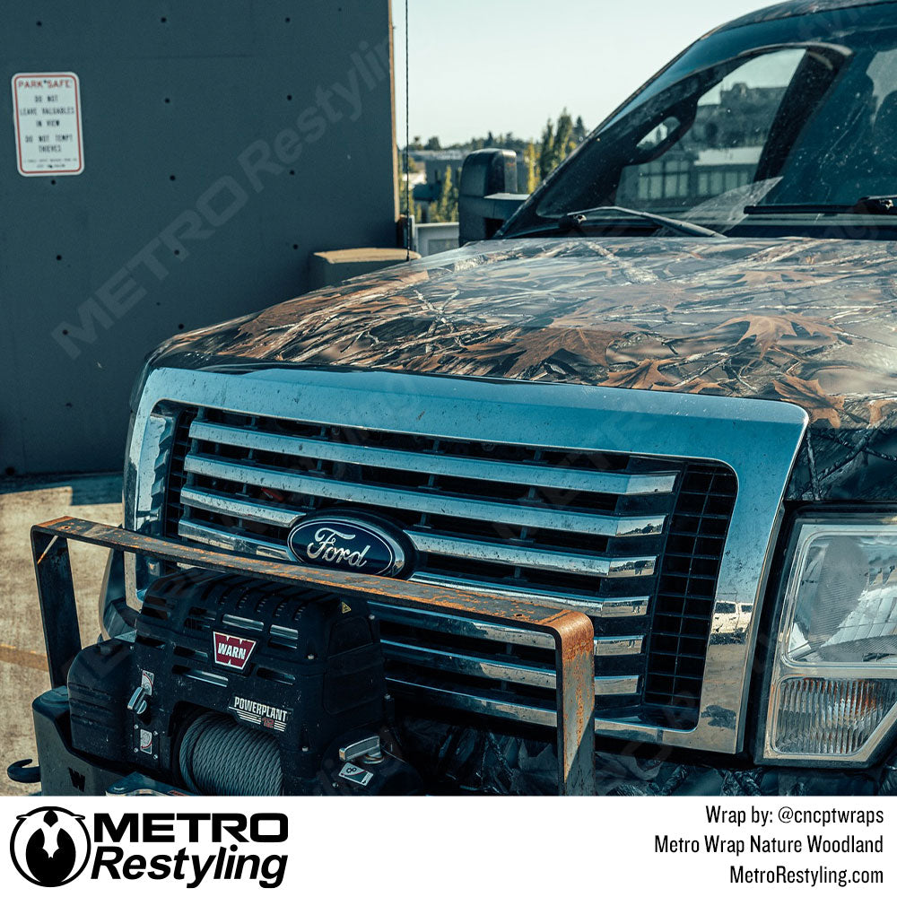 Nature camo truck wrap