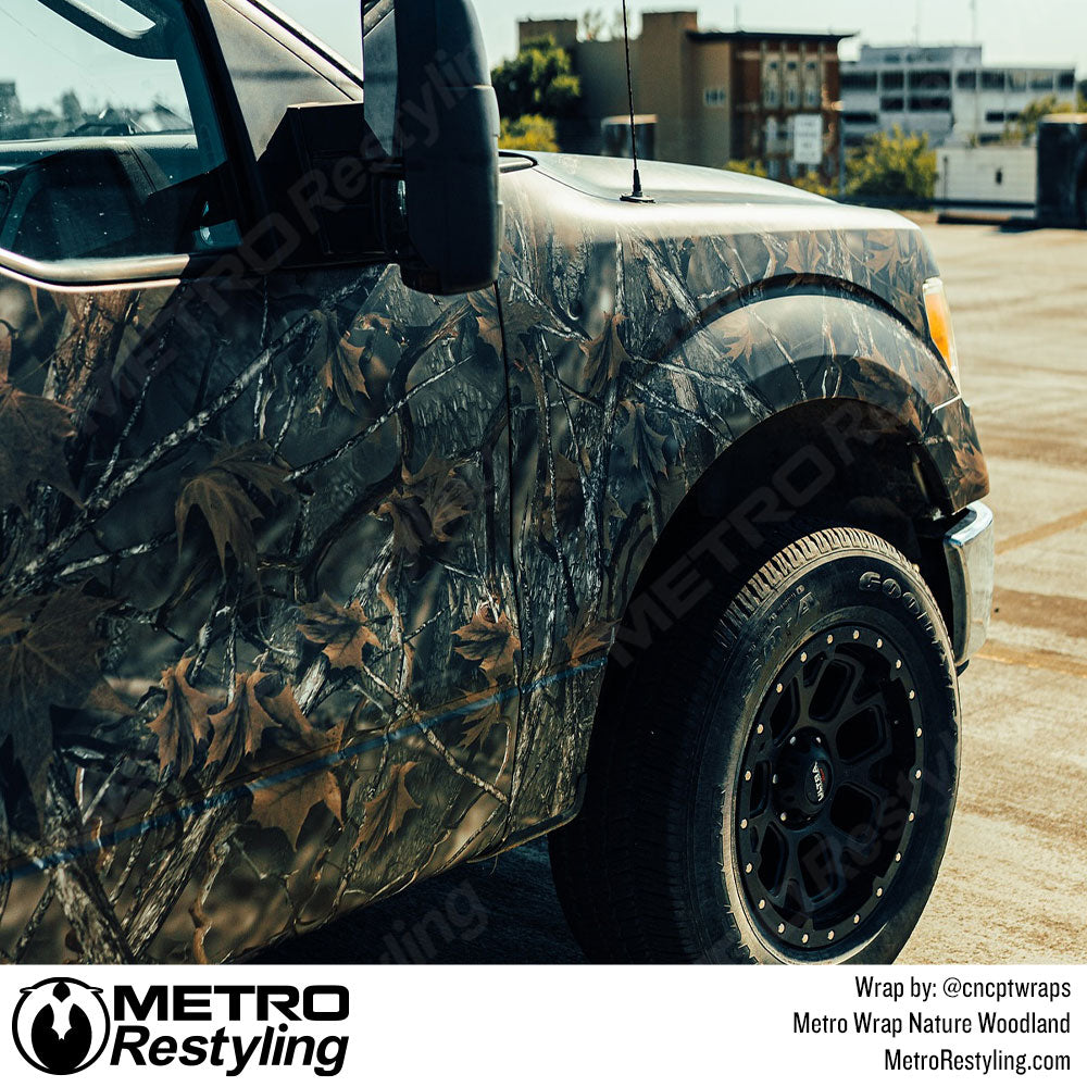Nature camo truck wrap