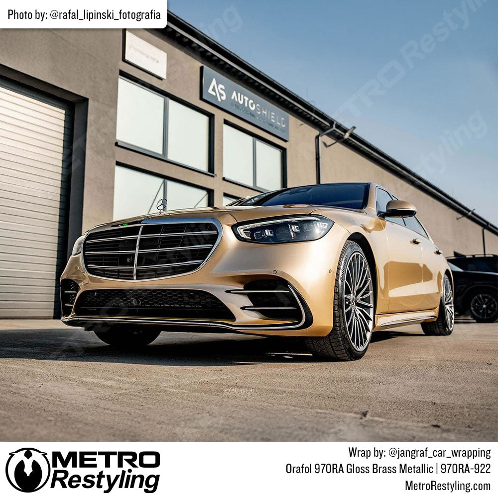 brass mercedes wrap