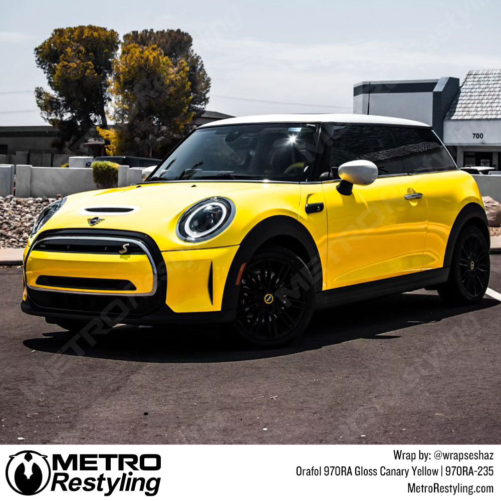 Gloss Yellow MINI Cooper wrap