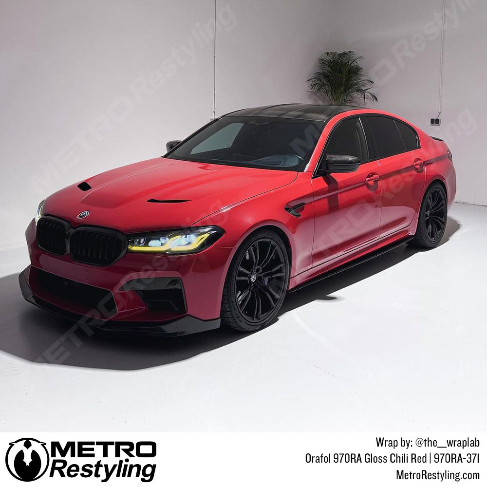 red bmw wrap