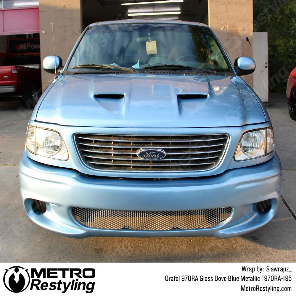 Blue Metallic Ford F-150 Truck Wrap