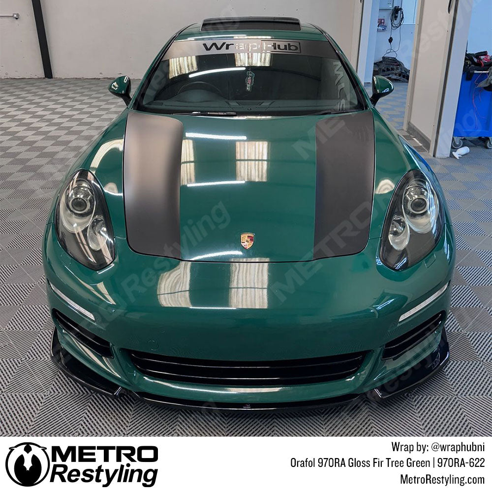 Green Porsche Wrap