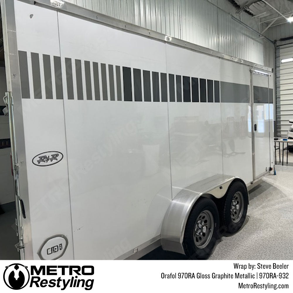 trailer with color change vinyl wrap