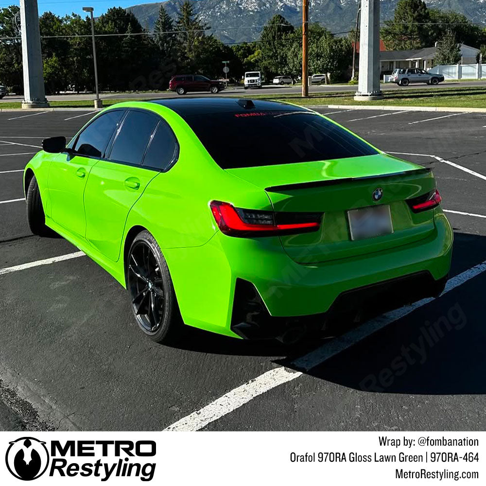 lime green bmw wrap