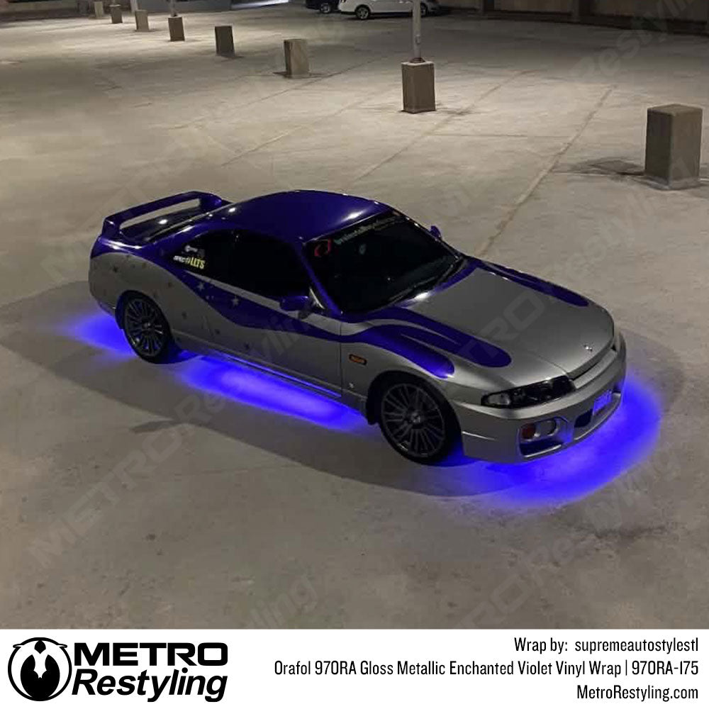 Orafol 970RA Gloss Metallic Enchanted Violet Vinyl Wrap | 970RA-175