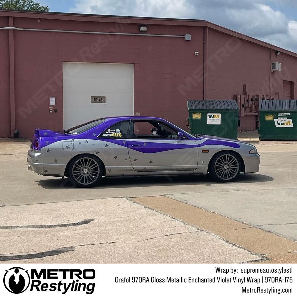 Orafol 970RA Gloss Metallic Enchanted Violet Vinyl Wrap | 970RA-175