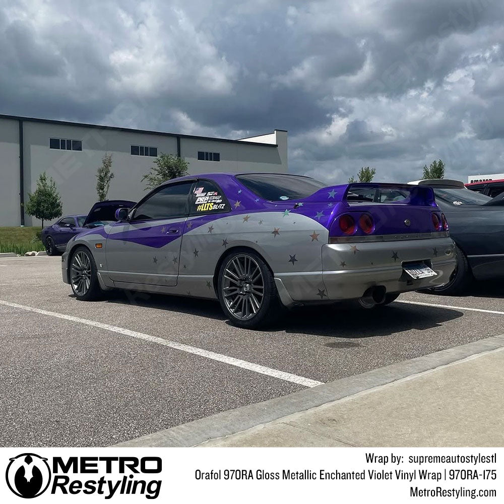 Orafol 970RA Gloss Metallic Enchanted Violet Vinyl Wrap | 970RA-175