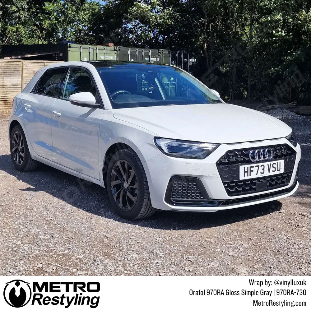 Gloss Gray Audi Wrap
