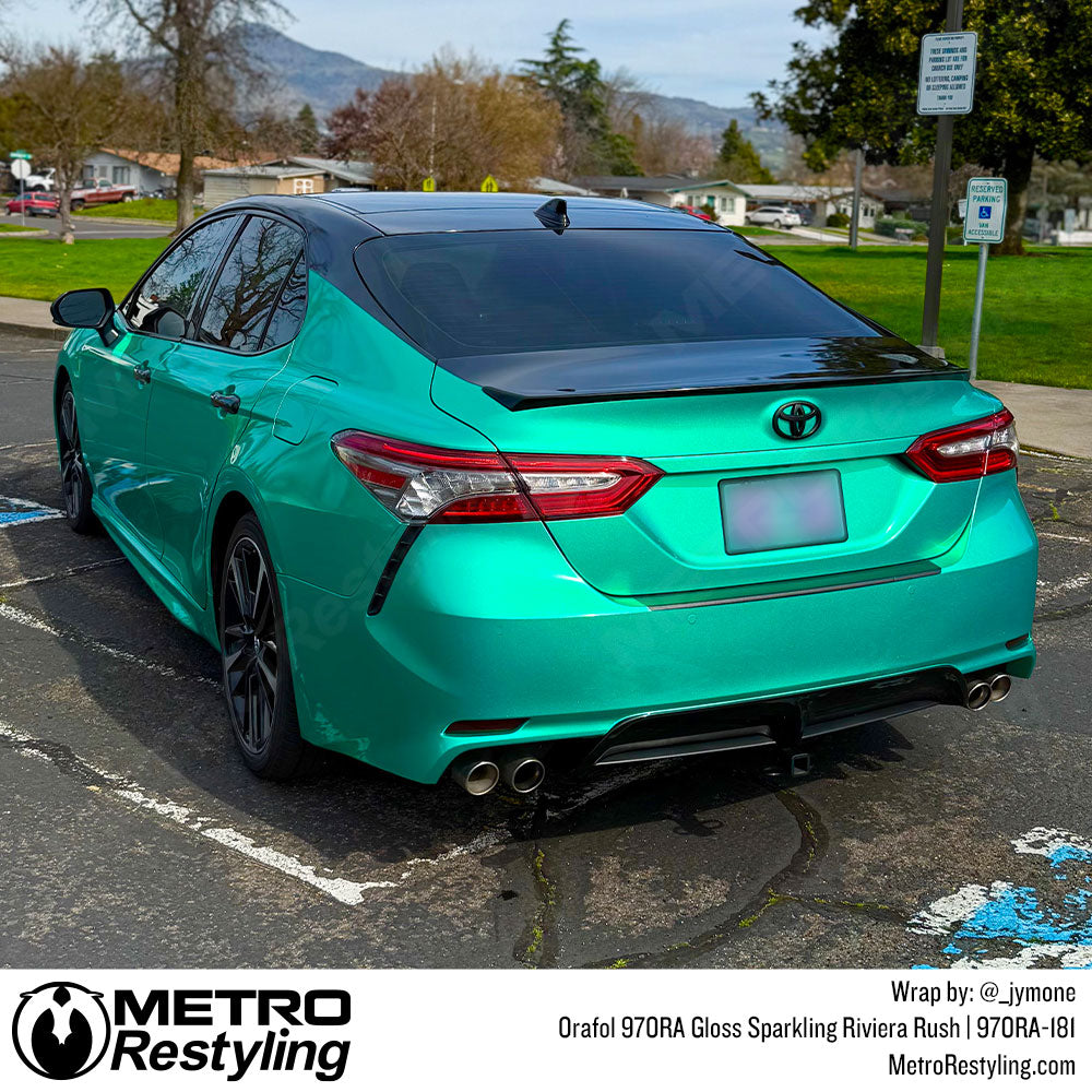 teal toyota wrap