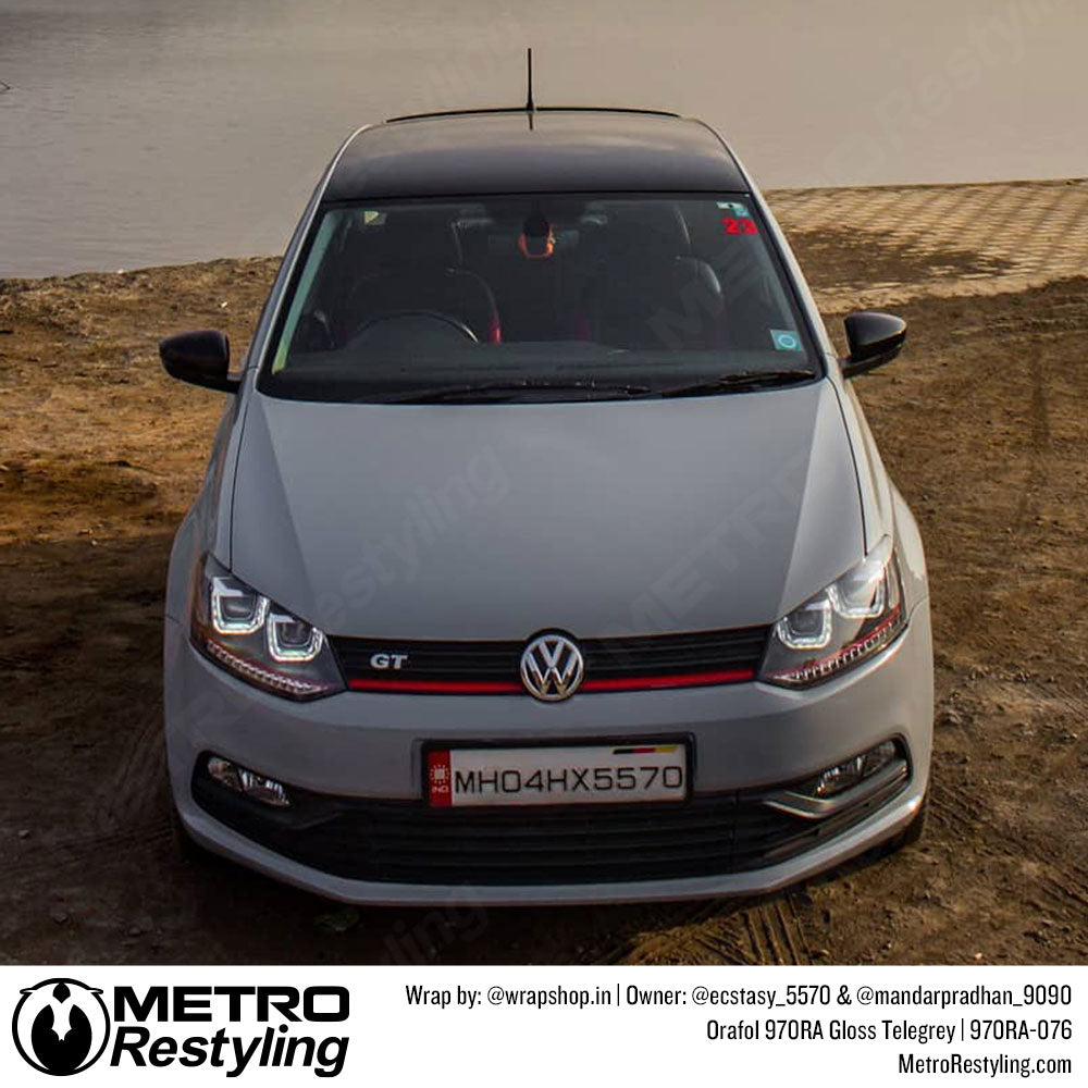 volkswagen with grey wrap