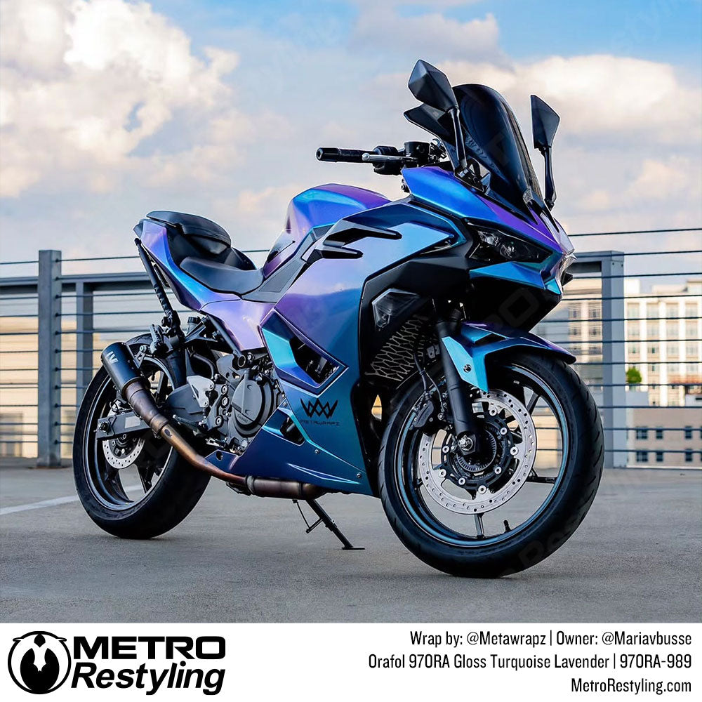 Color Shift Motorcycle Wrap