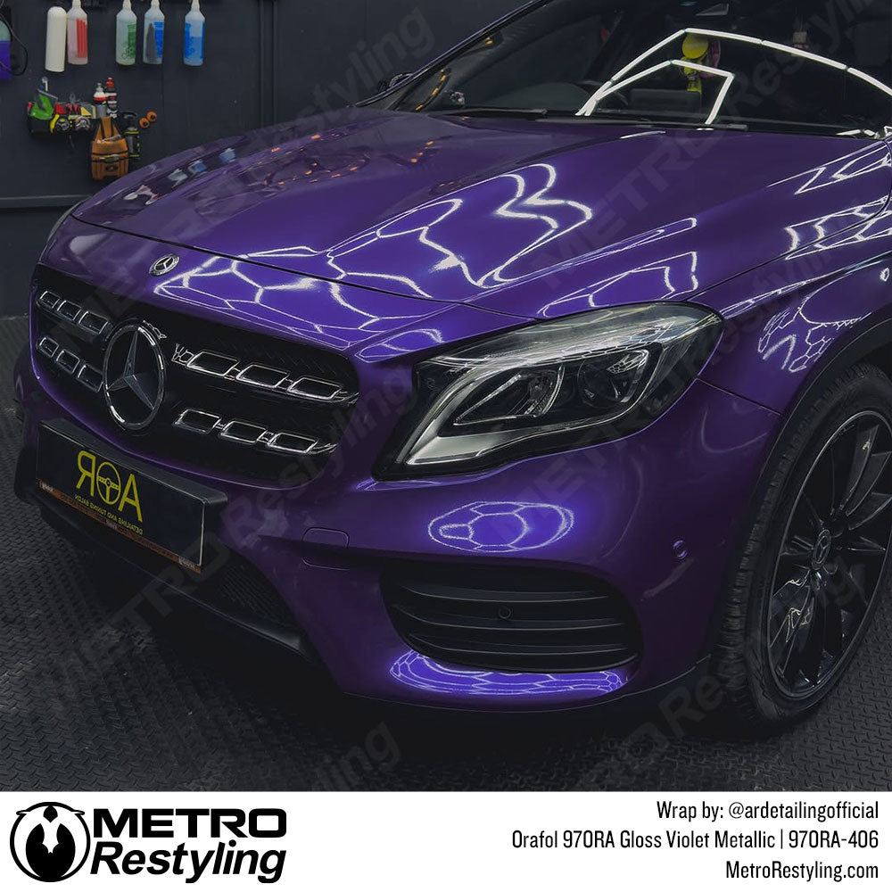 violet mercedes wrap