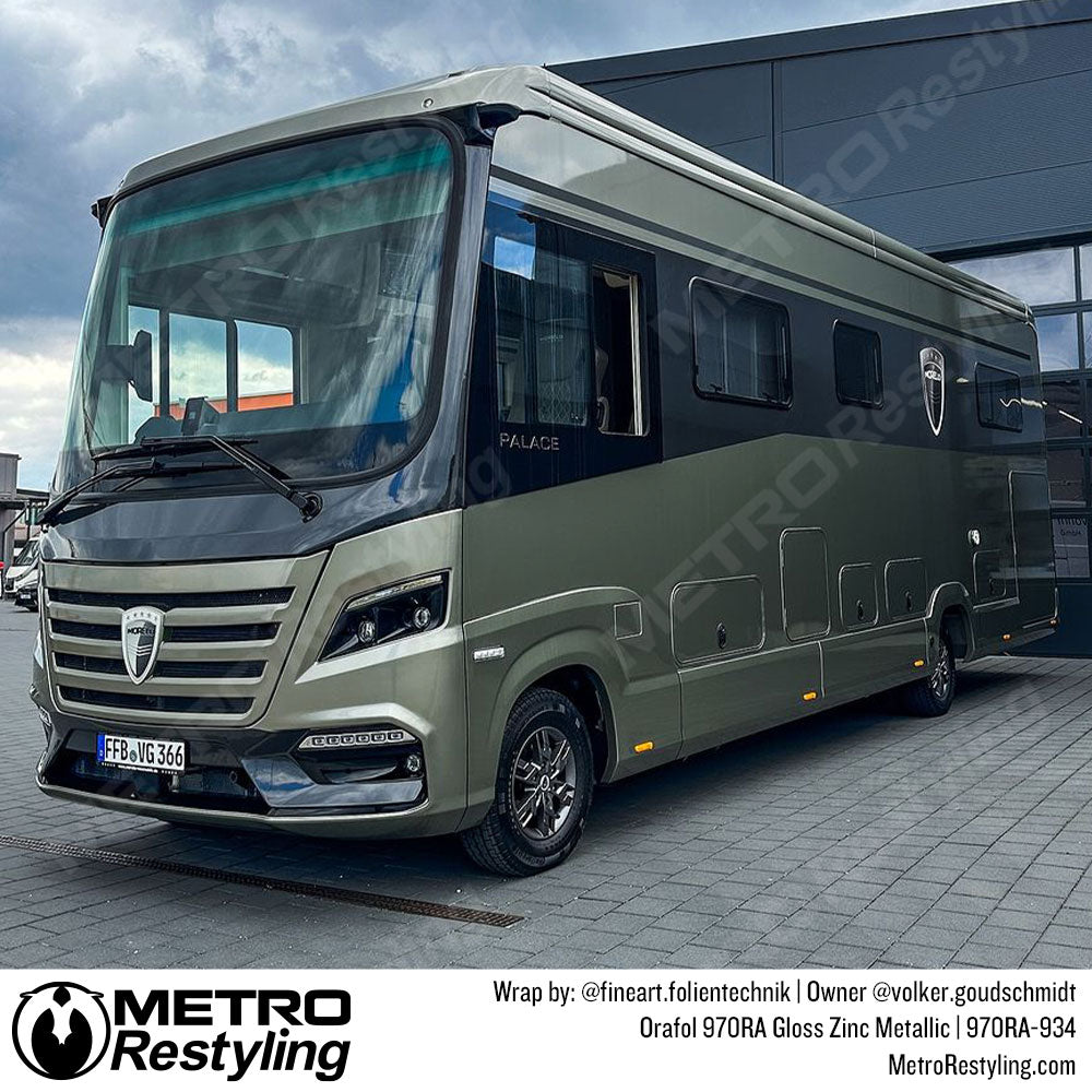 Orafol Gloss Zinc Metallic Vinyl Wrap