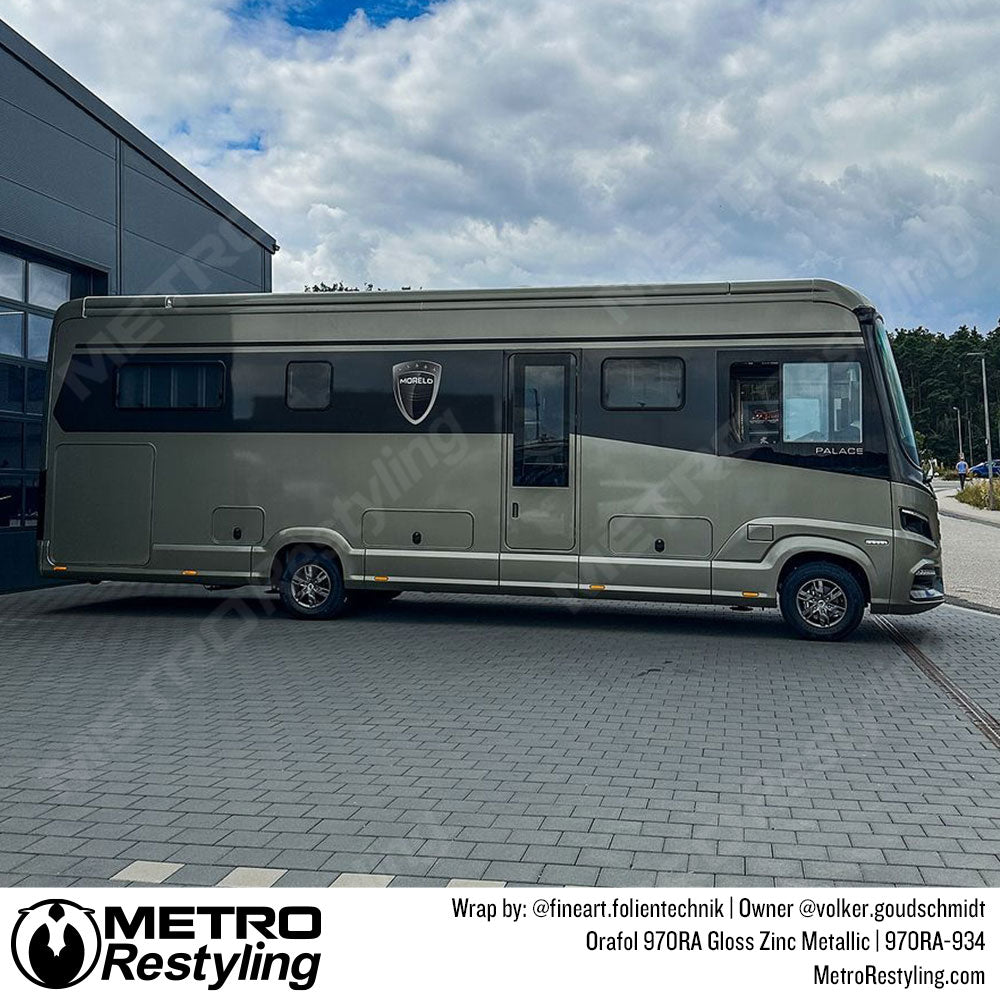 Orafol Gloss Zinc Metallic Vinyl Wrap