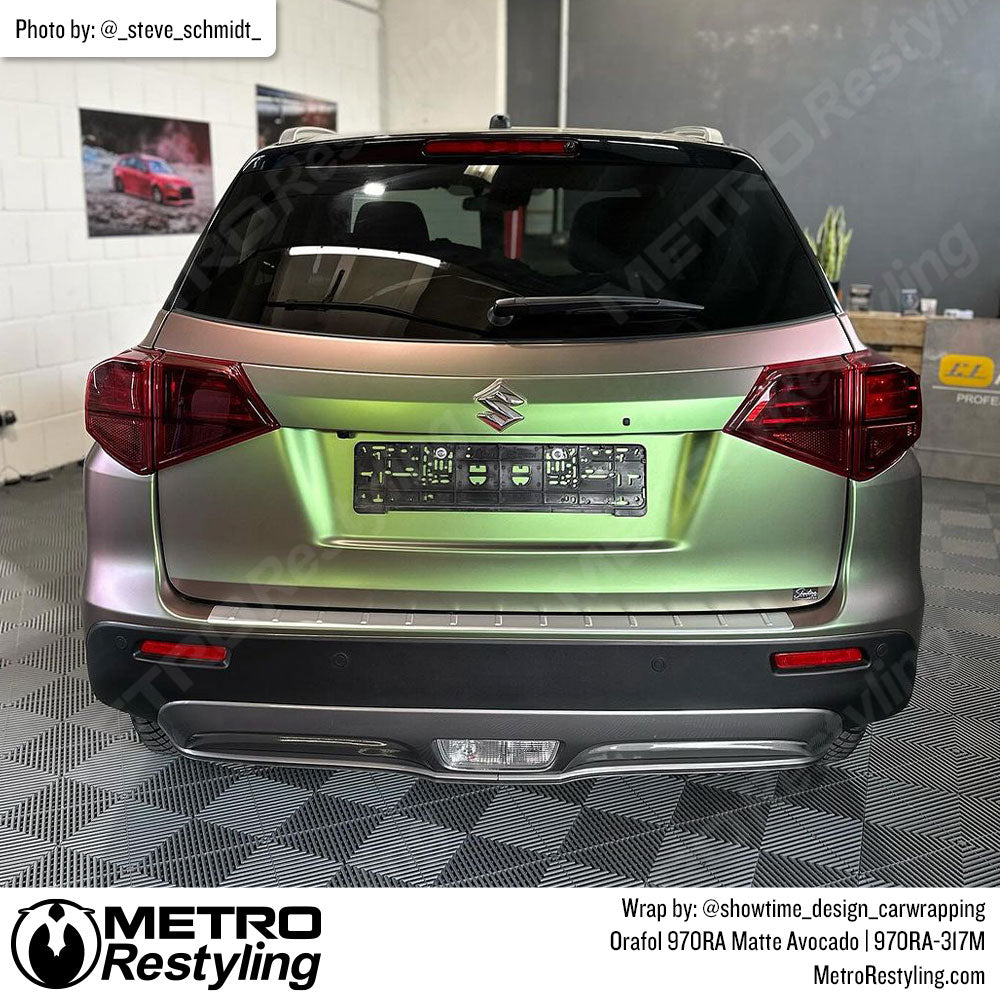 green color shift car wrap