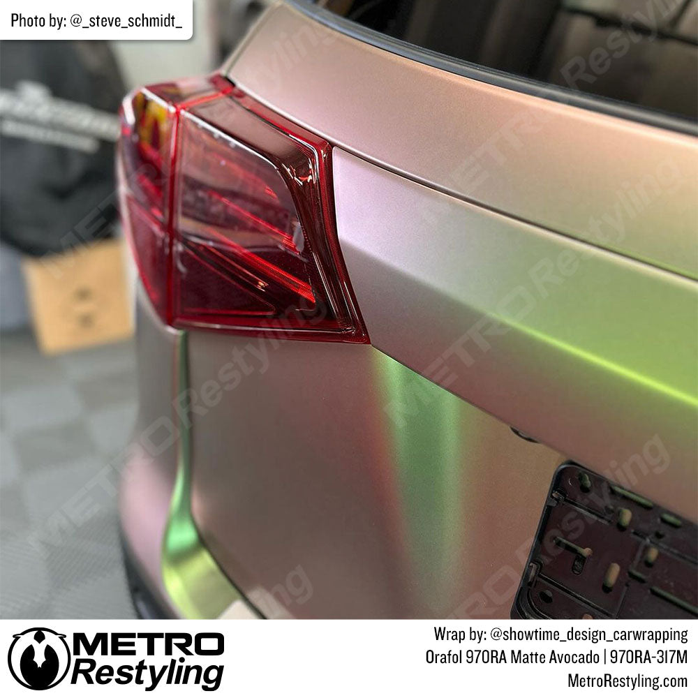 green color shift car wrap