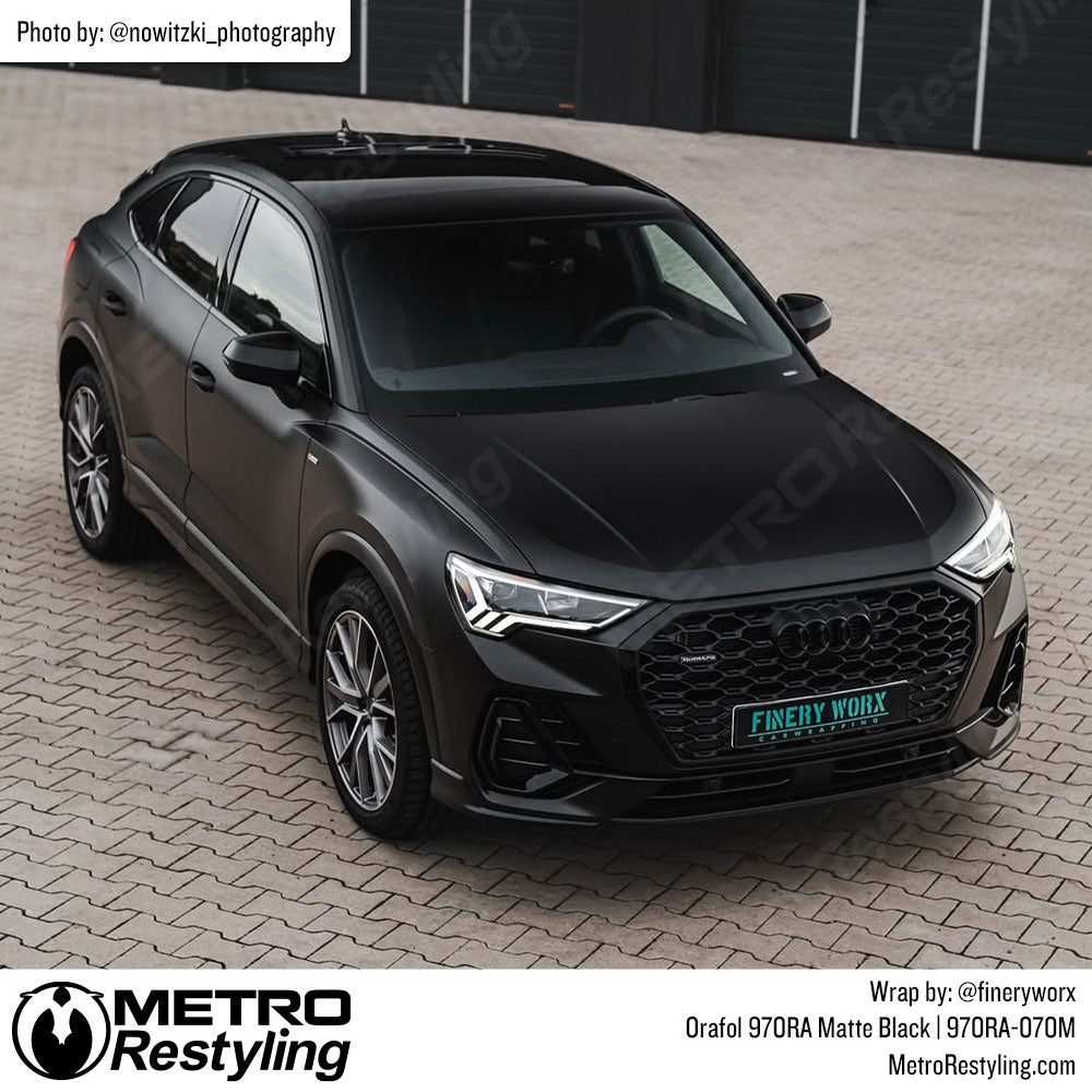 audi suv with black wrap