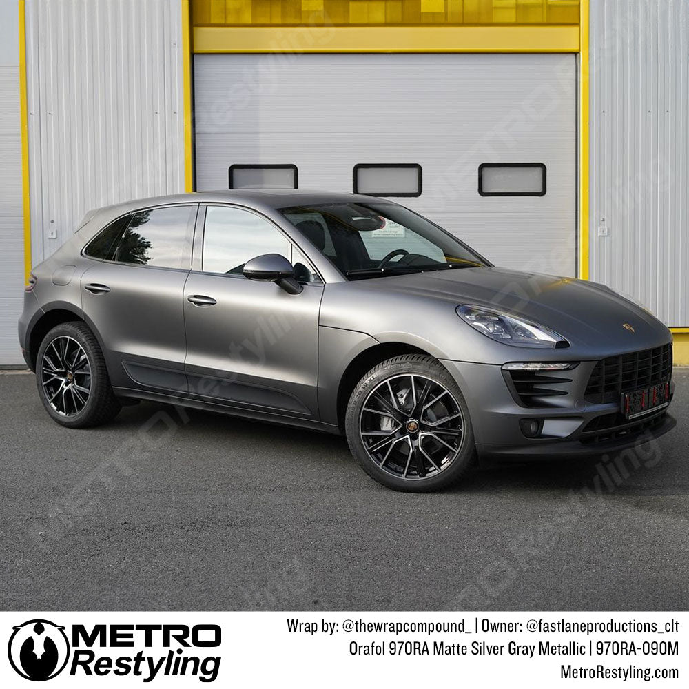Matte Silver Porsche Wrap
