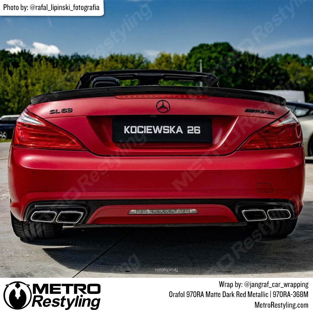Matte Red Mercedes Wrap