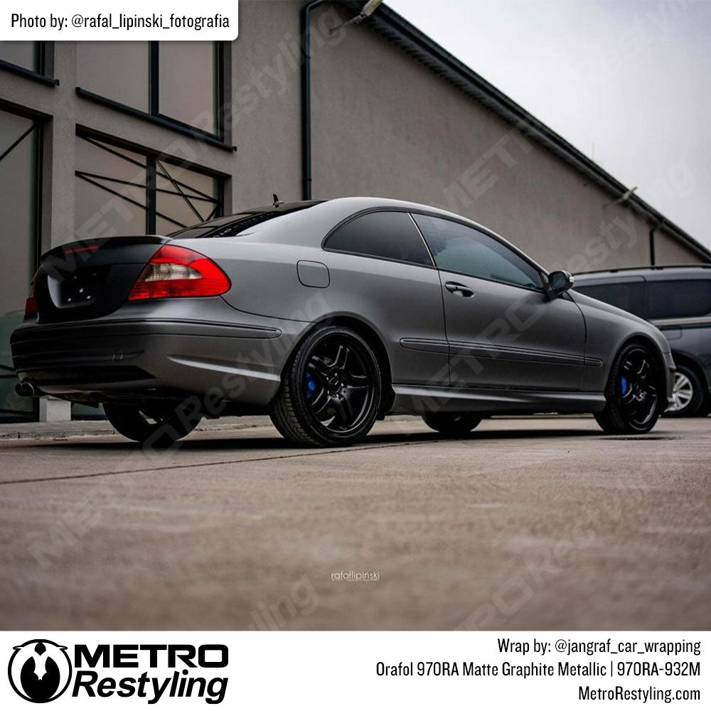matte gray mercedes wrap