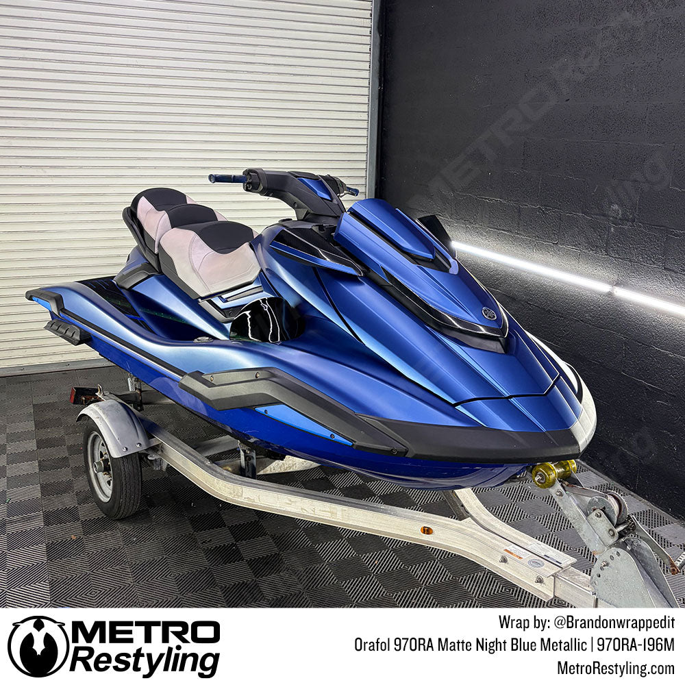 Blue Jet Ski Wrap
