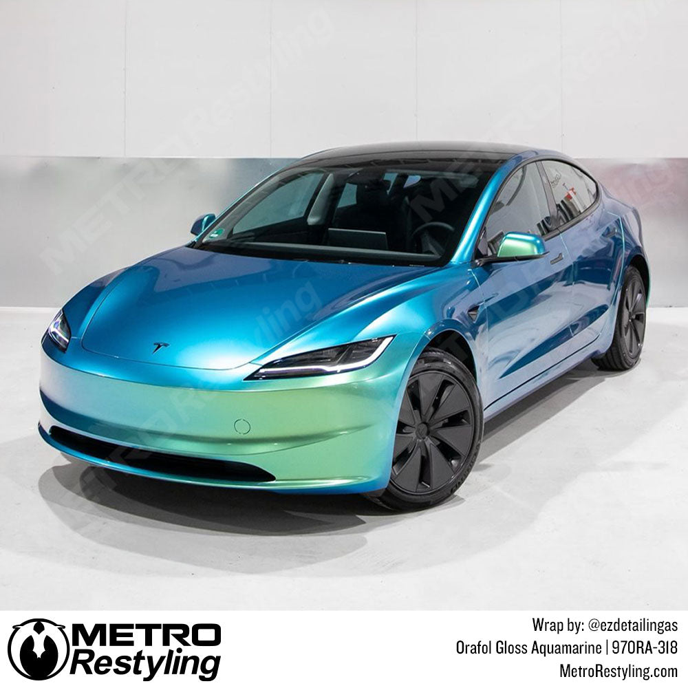 aqua tesla wrap
