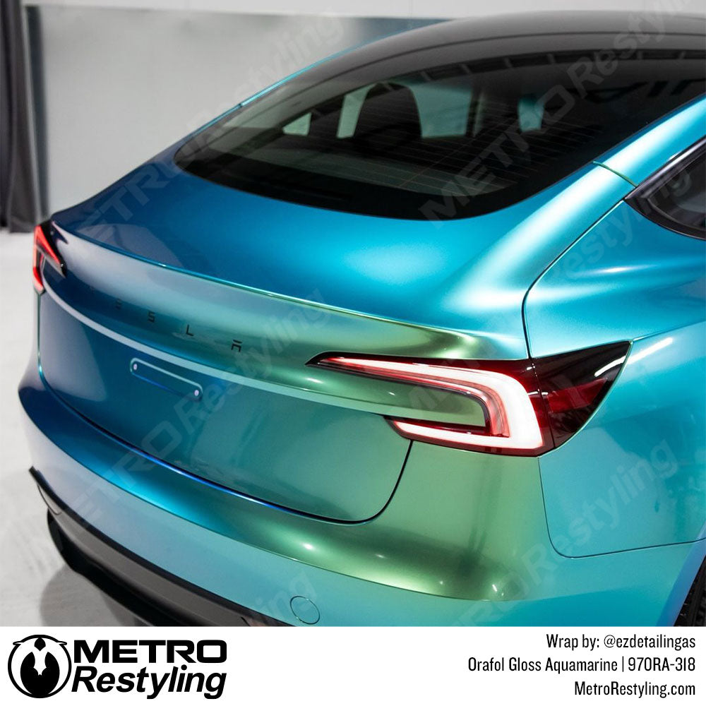 aqua tesla wrap