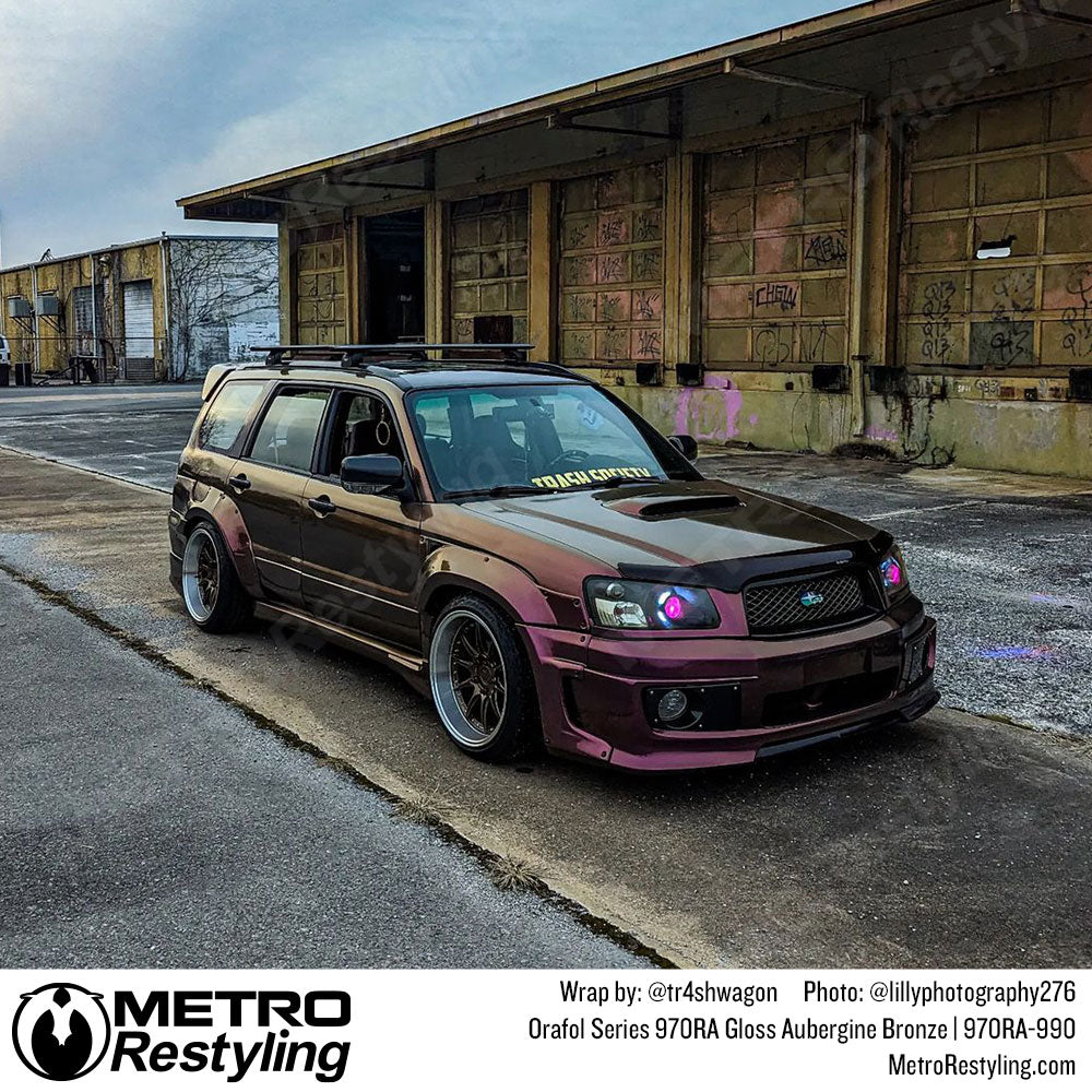 aubergine bronze subaru wrap