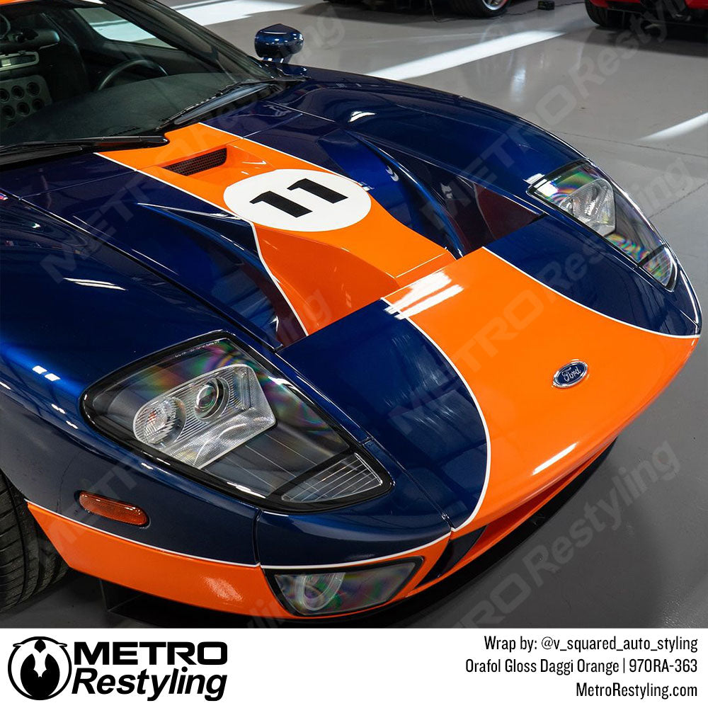 Orange Ford GT Wrap