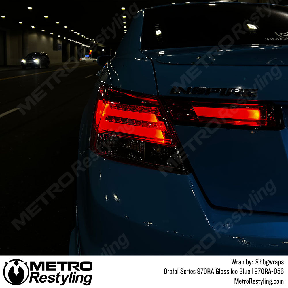 Honda Accord Gloss Ice Blue Vinyl Wrap